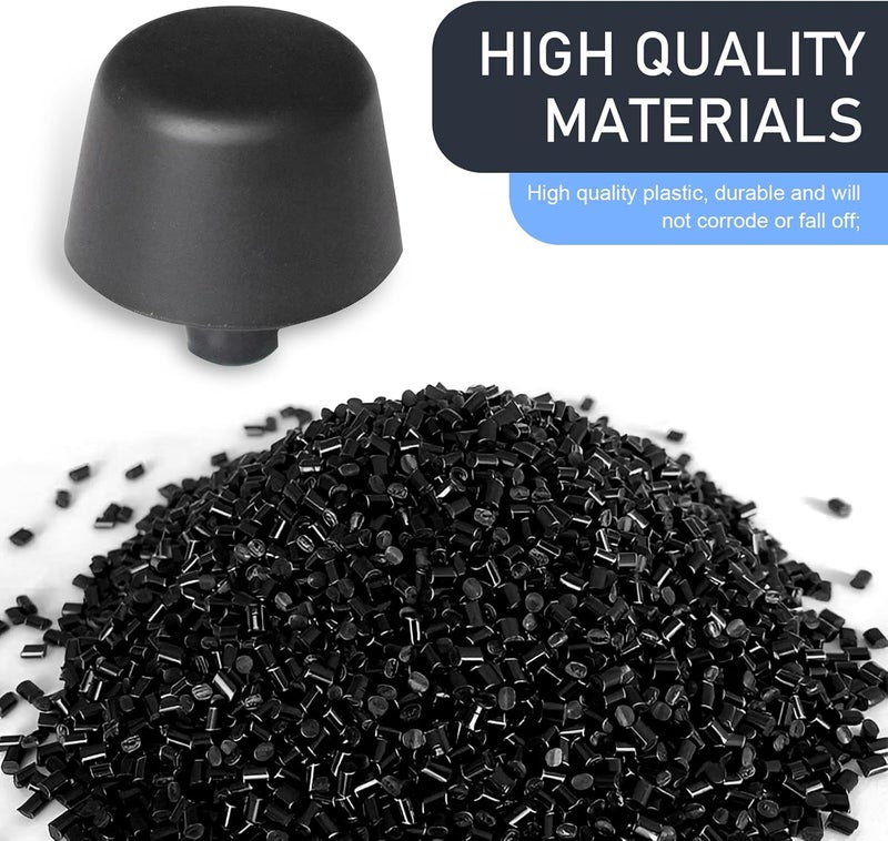 waswale 2 PCS Car Hood Front Stopper, Hood Stop Support Bumper Rubber Pier, Replaces OEM Part Number 55395650AD Repair Modification Accessories, Compatible with Jeep Wrangler JK 2007-2017 (Black) - Image 4